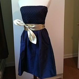 Lily Pulitzer Hammered Gold Kimono Belt